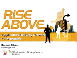 Introducing Application Delivery Networking -