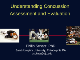 Neuropsychological Assessment of College Athletes
