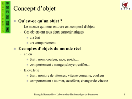 Le langage Java - Curriculum vitae de François