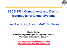 EECS 150 - Components and Design Techniques for