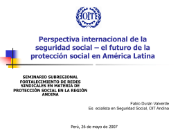 Extensión de la protección social a los países