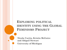Exploring political identity using the Global