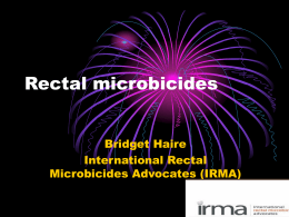 Rectal microbicides