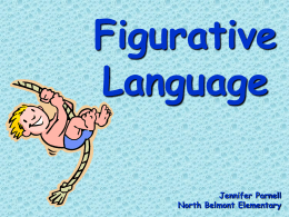 Figurative Language - Pender County Schools