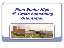 Plum Senior High