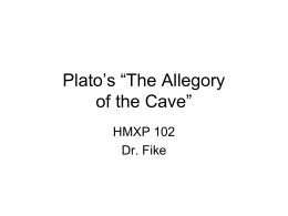 Plato’s “Allegory of the Cave”