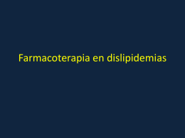 Farmacoterapia en dislipidemias -