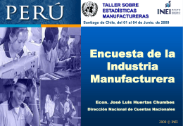 Encuesta Manufactura - United Nations Statistics