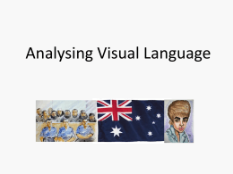 Analysing Visual Language