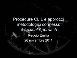 Procedure CLIL e approcci metodologici connessi: