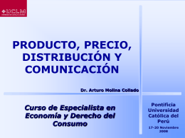 Producto, Precio, Distribución y Comunicación