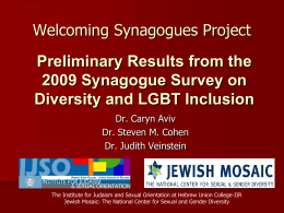 Welcoming Synagogues Project