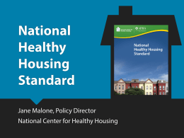Green & Affordable Housing Renovations: Effects on