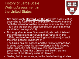 History of Writing Assessment in the United States