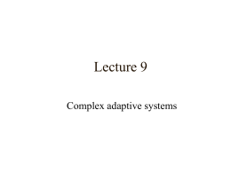 Complex adaptive systems