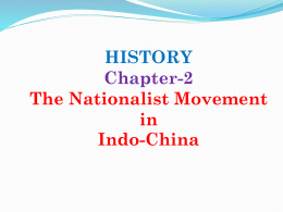 HISTORY CHAPTER-2 The Nationalist Movement in