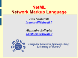 NetML Network Markup Language