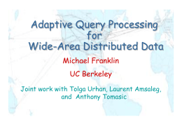 Adaptive Query Processing for Wide