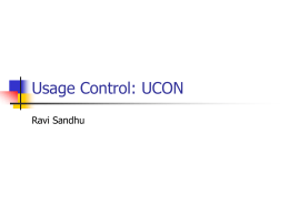 Usage Control: A Unified Framework for protecting