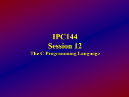 IPC144 - Session12