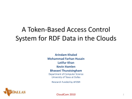 A Token-Based Access Control System for RDF Data