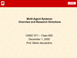 Overview of Multiagent Systems