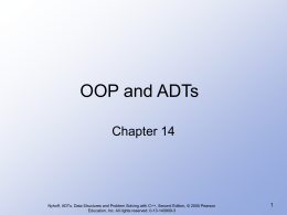 OOP and ADTs