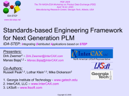 Standards-based Engineering Framework for Next