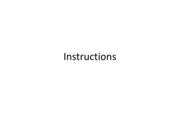 Instructions