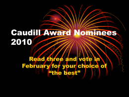 Caudill Award Nominees 2010