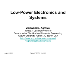 Low-Power Electronics and Systems