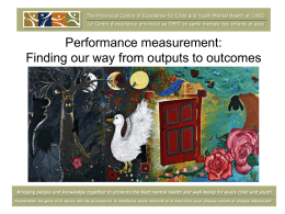 The role of CAFAS in measuring organizational and