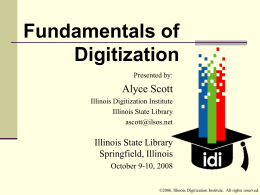 Fundamentals of Digitization