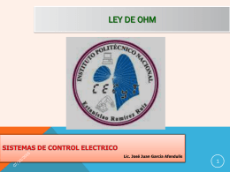 LEY DE OHM - CECyT No. 3 Estanislao Ramírez Ruiz