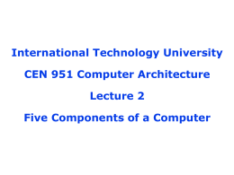 International Technology University CEN 951
