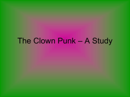 The Clown Punk – A Study