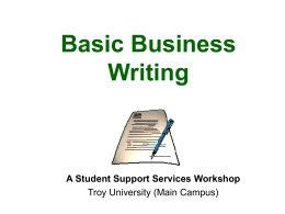 Basic Business Writing