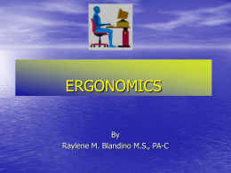 Ergonomics Presentation - SLAC Conference Website