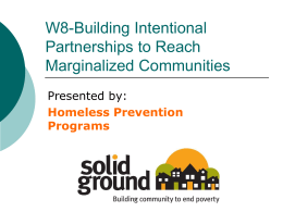 Building Intentional Partnerships to Reach