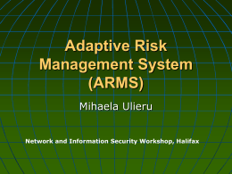 Adaptive Risk Management System