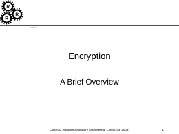 Encryption - Michigan State University