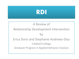 RDI - Caldwell College New Jersey