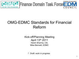 EDMC / OMG FDTF