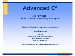 Advanced C#
