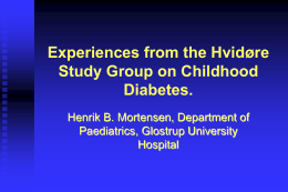 Experiences from the Hvidøre Study Group on