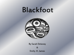 Blackfoot - Nova Scotia Department of Education
