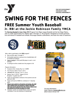 SWING FOR THE FENCES - Jackie Robinson Family YMCA
