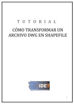 tutorial cómo transformar un archivo dwg en shapefile
