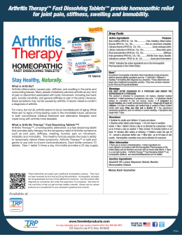 Arthritis Therapy - The Relief Products
