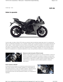 Folleto de producto - Yamaha Motor México